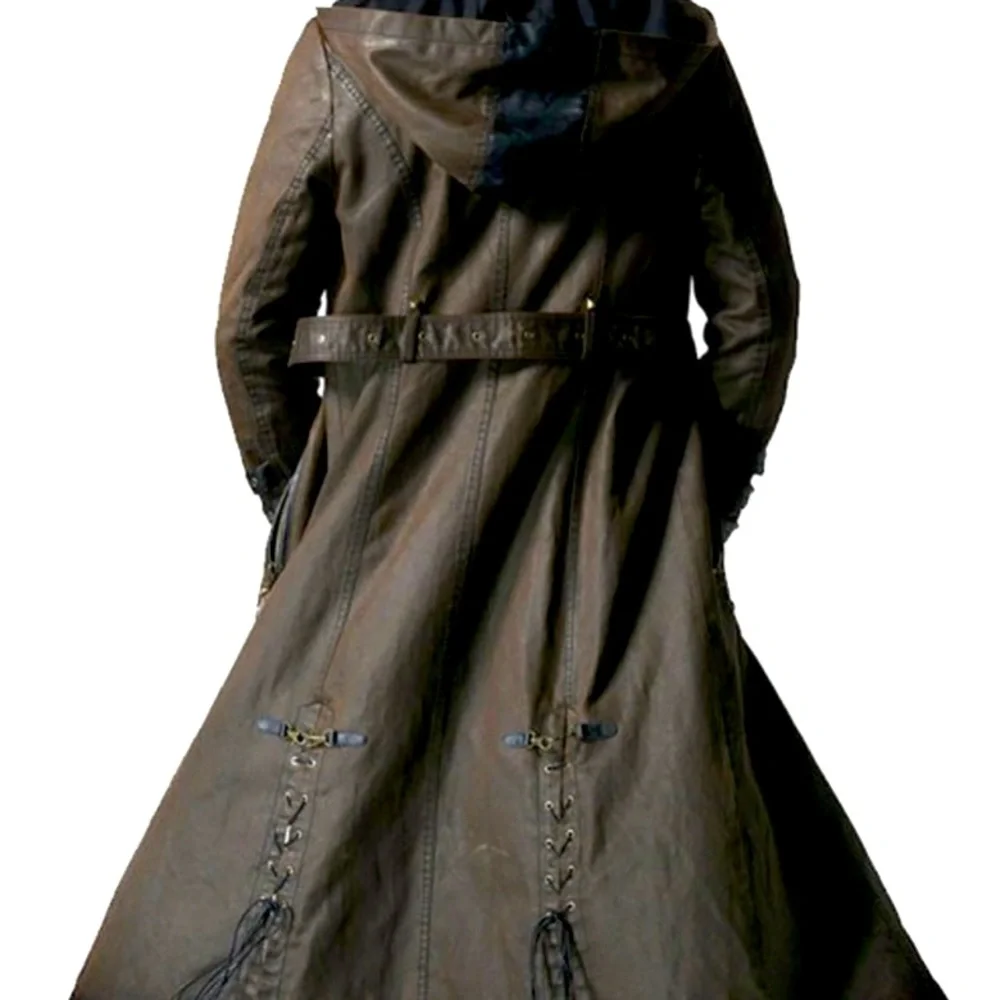 Punk Rave Hooded Long Coat - Picture 7 of 9